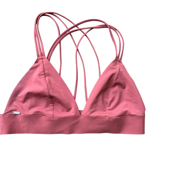 Victoria’s Secret PINK Pink Cross Back Strappy Sports Bra M - Picture 1 of 5